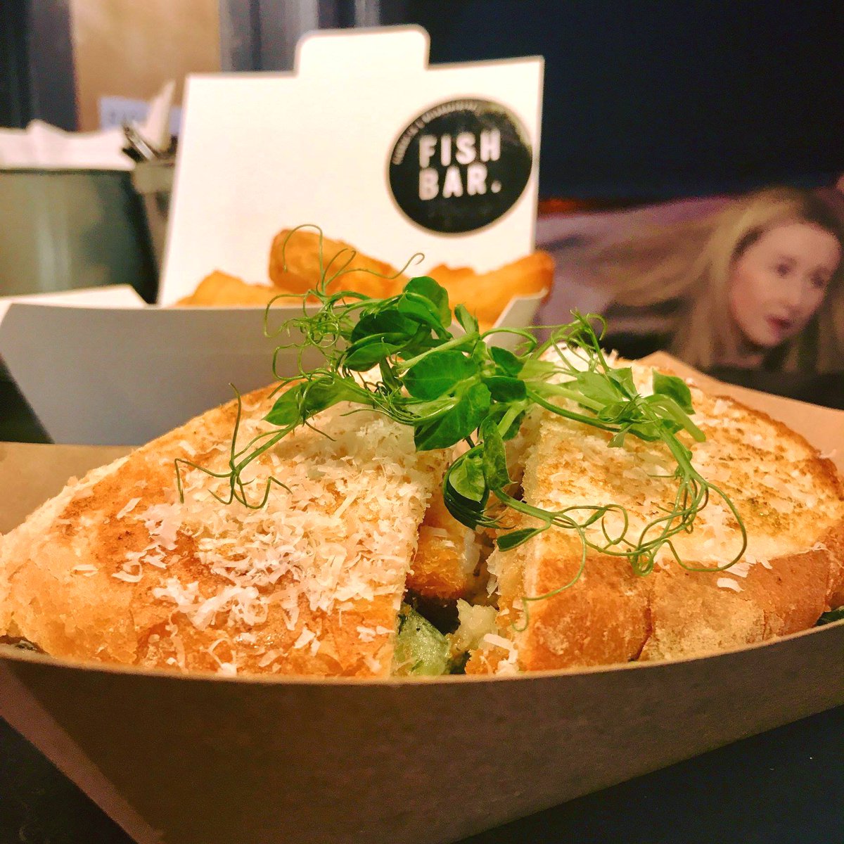 theharbour_bar's tweet image. Look at this for a #FishBar Toastie spesh - Butterfly Prawns, Babygem salad, Dill Mayo, Pickle Cucumber, Parmesan Cheese, served on sourdough bread.

Available today at The Harbour for #HarbourToastieFest weekend