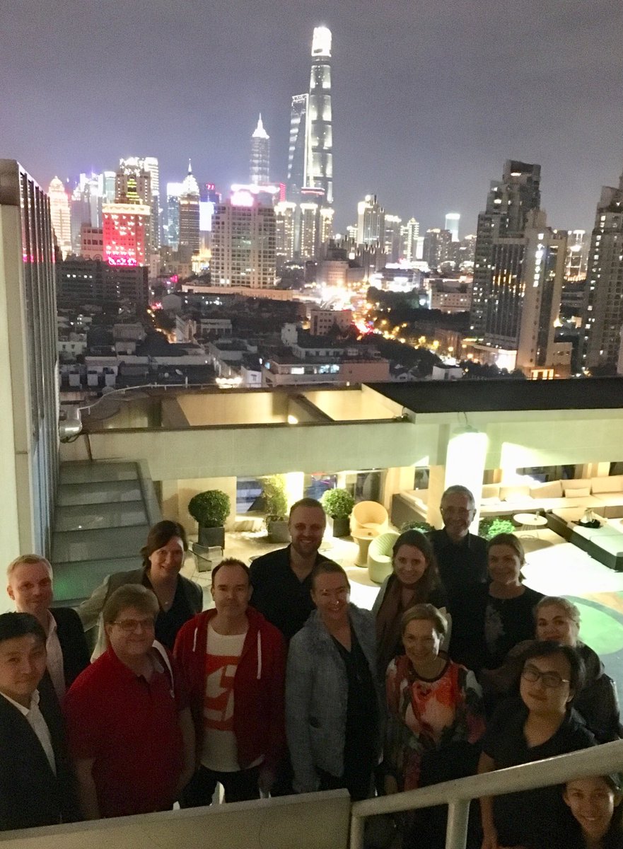 TuomiJaana's tweet photo. @EspooInnovation Garden orchestrators met #nHack in Shanghai. Great channel to Chinese market. @AntolaTuula @MillaOvaska @pvesterbacka @Valtonenk https://t.co/EcNVqWs2M7