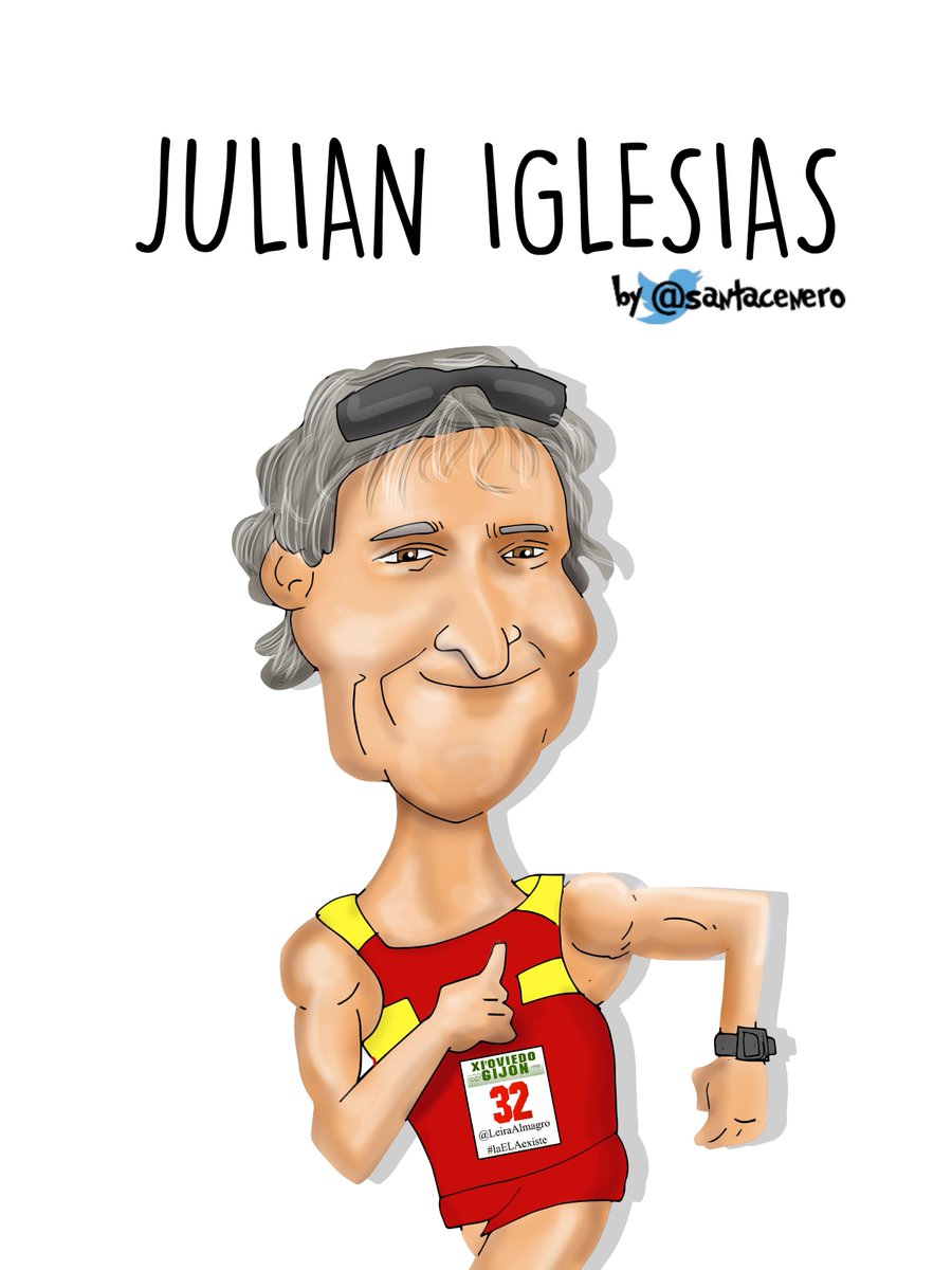 Mucho mejor ahora la #caricaturunners de <a href="/julianigle11/">Julián Iglesias</a> con el #dorsal32 de <a href="/LeiraAlmagro/">FernandoLeiraAlmagro</a> #laELAexiste ;-)