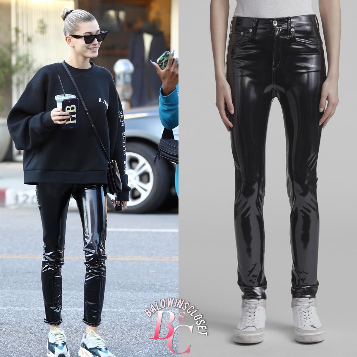 Hailey Bieber's Closet on X: October 23, 2018 - #HaileyBaldwin wore a  Vintage #Chanel Logo Sweatshirt for ￥298,000, #AcneStudios Velcro Sneakers  for $380.00, #LouisVuitton Palm Springs Backpack for $1,940.00. And a  personalised