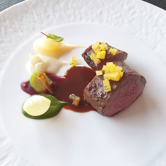 Fillet of Deer with dark chocolate, lavas, beetroot and quince @parkheuvel @erik_van_loo 
#lunch #food #rotterdam #rotterdamfood #rotterdamrestaurant #michelinstar #twomichelinstars @michelinguide #gastronomy #foodstagram #instafood ift.tt/2JCz2uF