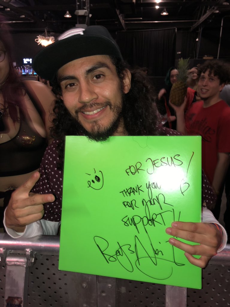 boysnoize's tweet photo. Last nite JESUS came by to get his sััฤฑสัสแง ัaw voส.2 vinyl signed ๐๐ผ #church #strictlyraw https://t.co/6YAEYnI1dF