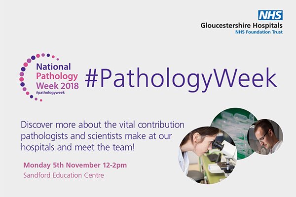 SiobhanT1979's tweet image. Celebrating #pathologyweek ⁦@RCPath⁩ ⁦@IBMScience⁩   Tomorrow - ⁦@gloshospitals⁩, join us to discover more about what what we do in pathology. #CSOWISE