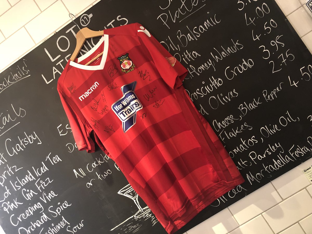 We’ve a signed <a href="/Wrexham_AFC/">Wrexham AFC</a> shirt to give away! If your a <a href="/WSTtweets/">WST</a> member or a season ticket holder then come and enjoy any hot drink for £2 and each time you buy a drink you will entered into the draw. No limit on how many times you enter. Draw on sat nov 24th