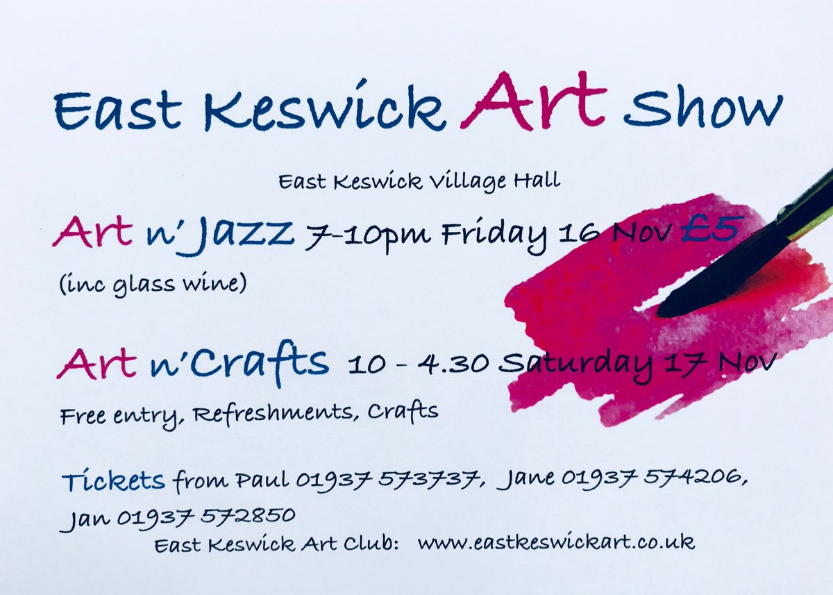 Hello #handmadehour for a chance to see wonderful original art, crafts, cards do come along to East Keswick Art Friday 16th November and  Saturday 17th November #westyorkshire #raffle #handmadecakes #crafts #yorkshireart #handmadecards