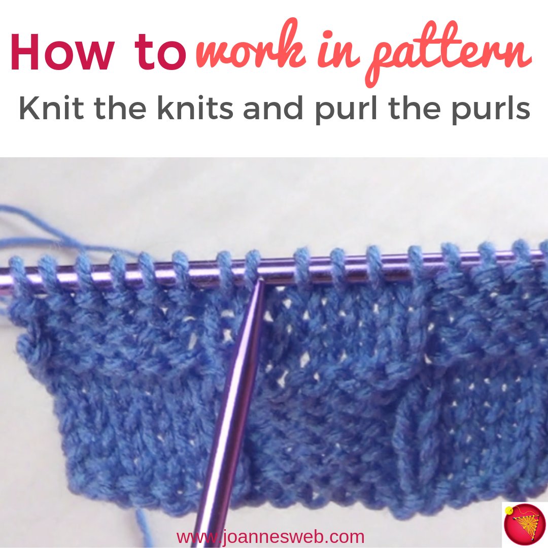 Joannes_Web's tweet image. Our latest video &apos;How to knit in pattern&apos; is live: youtube.com/watch?v=0LQMra… #Knitting #KnittingBasics