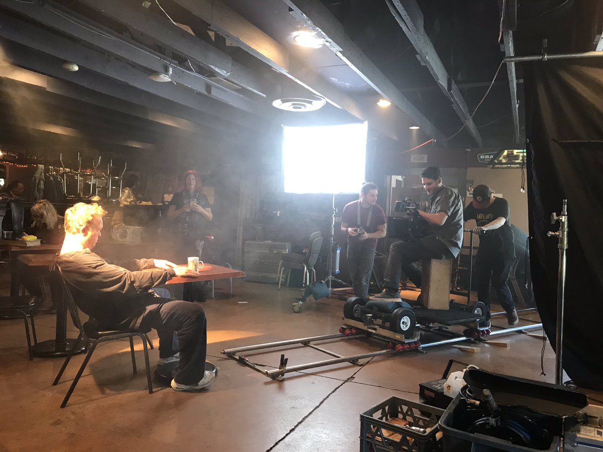MrPlowRock's tweet photo. Making some music video magic! @RippleMusic #ShaolinCowboy https://t.co/hzEDZWJxEC