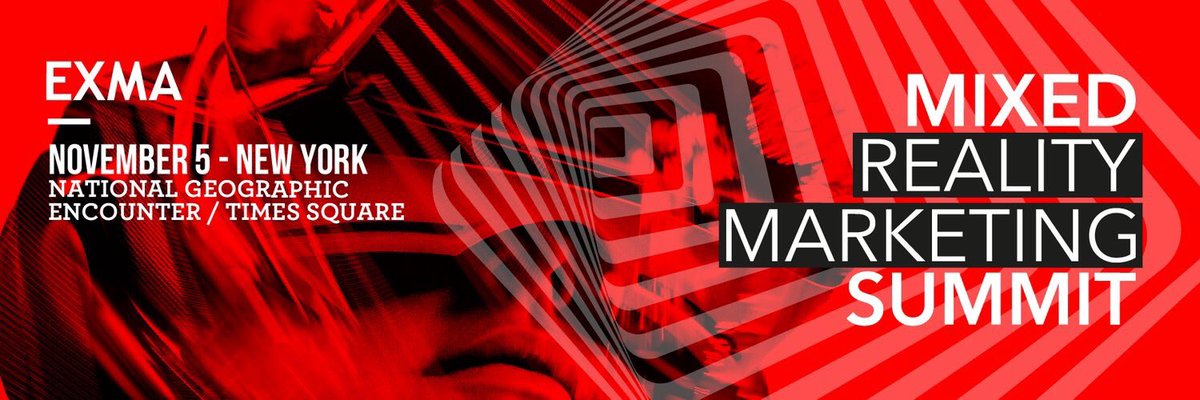 1 DAY AWAY!  The Mixed Reality Marketing Summit kicks off tmrw in NYC.  MixedRealityMarketingSummit.com.  Walk in tixs are 1st come/1st serve.