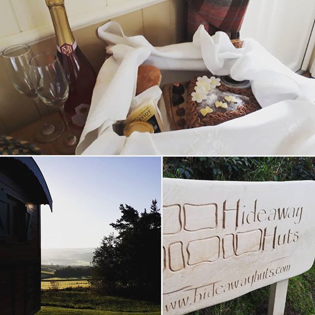 A #wedding in a #castle and a #weekend in a #shepherdshut ! We wish our #newlywed guests every #joy and the #happiest of #futures #together !  #marriage #honeymoon #happiness #celebration #sparklingmead🥂 #honey #chocolatehearts #homebakedcake #northumberland_uk #happyeveraft…