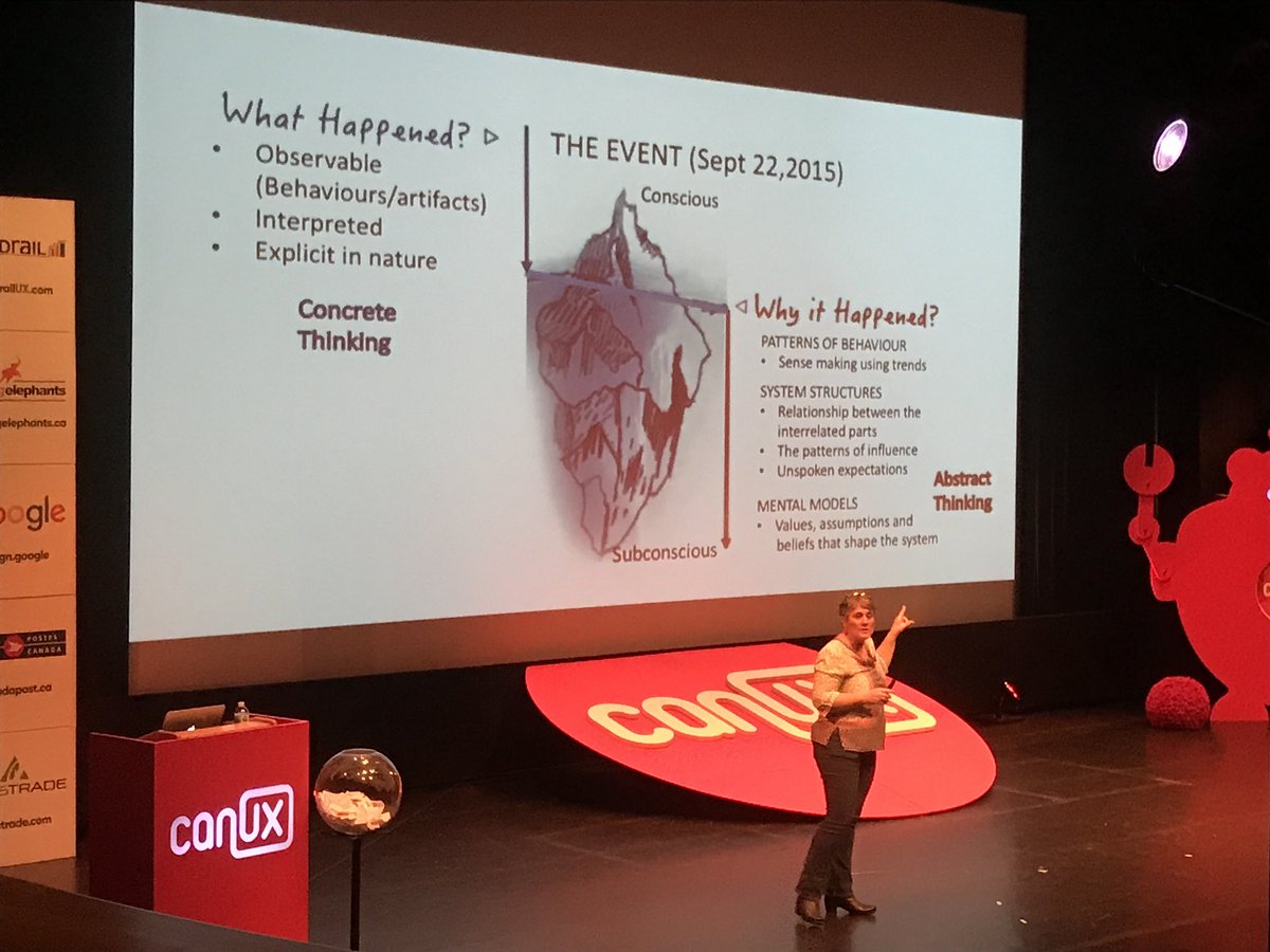 Miss_Hanie's tweet image. “Look at the behaviours of an ecosystem in order to understand it.” - @woolseynarrows 

This case study of a systemic approach to intervention design for domestic violence is incredible. #CanUX