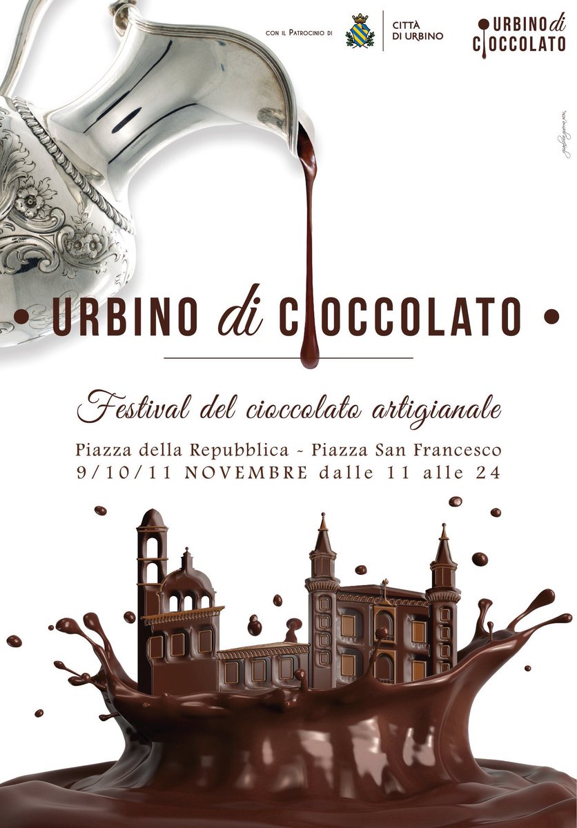 #urbino #cioccolato @BLUNEL @Comune_Urbino @vivereurbino @IlDucato @MarchediUrbino @urbinoepu @ITnewsPU @AnsaMarche @pu24it @teleduemila @TeleGianna @FANOTV @MarcheBT