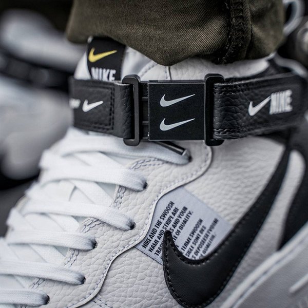 air force 1 microbranding black