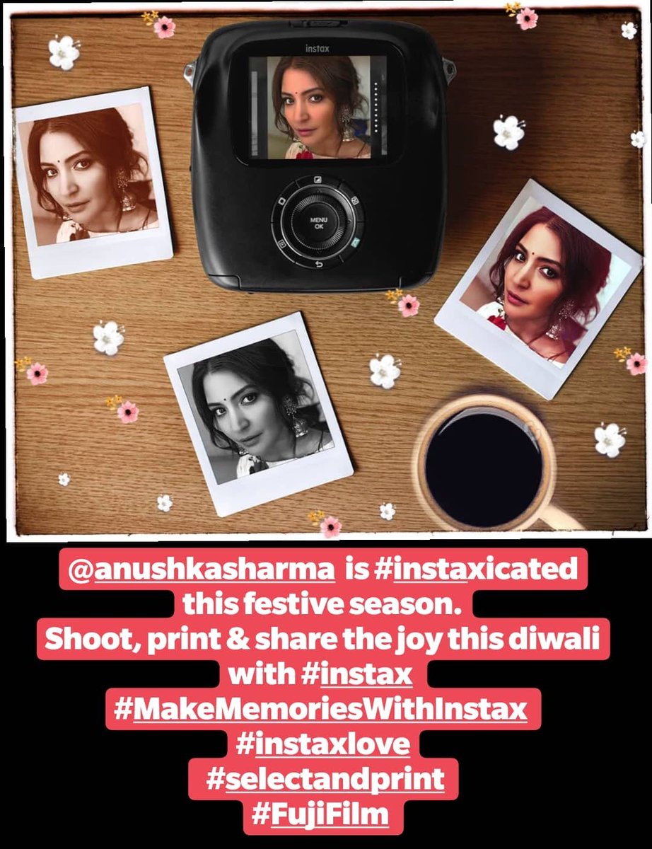 Checkout how anushka sharma loves capturing festive vibes with Fujifilm instax square SQ10 hybrid instant camera - analog & digital!
Shoot, Print & share the joy this Diwali with Fujifilm instax 
#instaxicated #makememorieswithinstax #selectandprint #instaxlove #fujifilm #instax