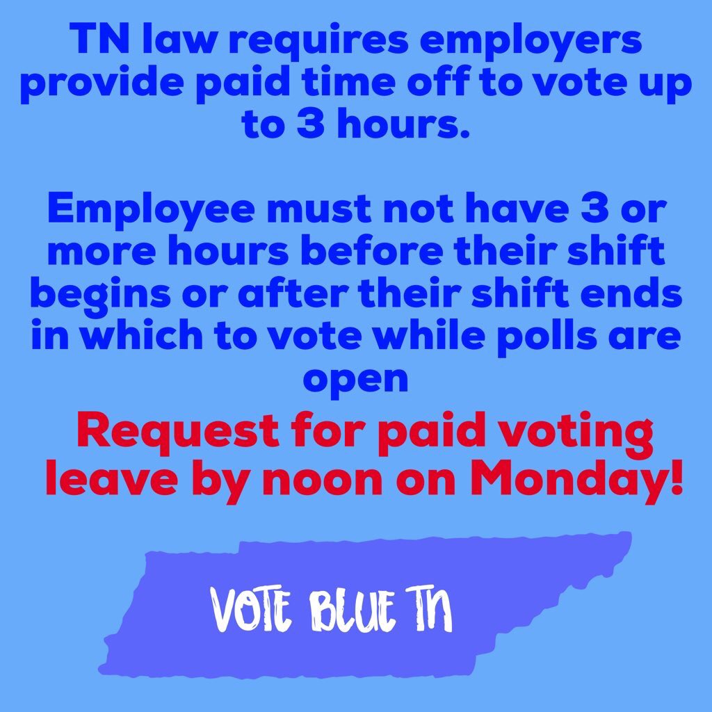 Price4TnSenate's tweet photo. Election Day is Tuesday November 6th! #GOTV #BlueWaveTN https://t.co/lJm67JXsB7