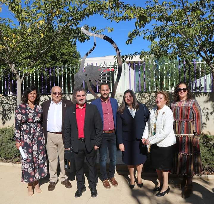 psoe_ct's tweet photo. El concejal de cultura @DavidMtnezNogue ha participado en el acto de inauguración de la escultura realizada por #Maitedefruc con motivo del 125 aniversario de la banda de Santa de Cecilia de #PozoEstrecho https://t.co/7DtWTaVDhd