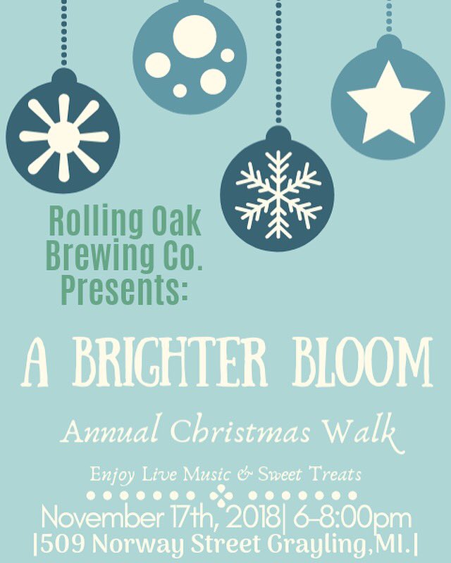 rollingoakbrew's tweet image. Join us for an evening of live music and sweet treats November 17th! Warm up after you stroll the streets with a delicious craft beer @rollingoakbrewing with tunes provided by local favorite trio @abrighterbloom 
#annualchristmaswalk #rollingoak #strolldown #abrighterbloom