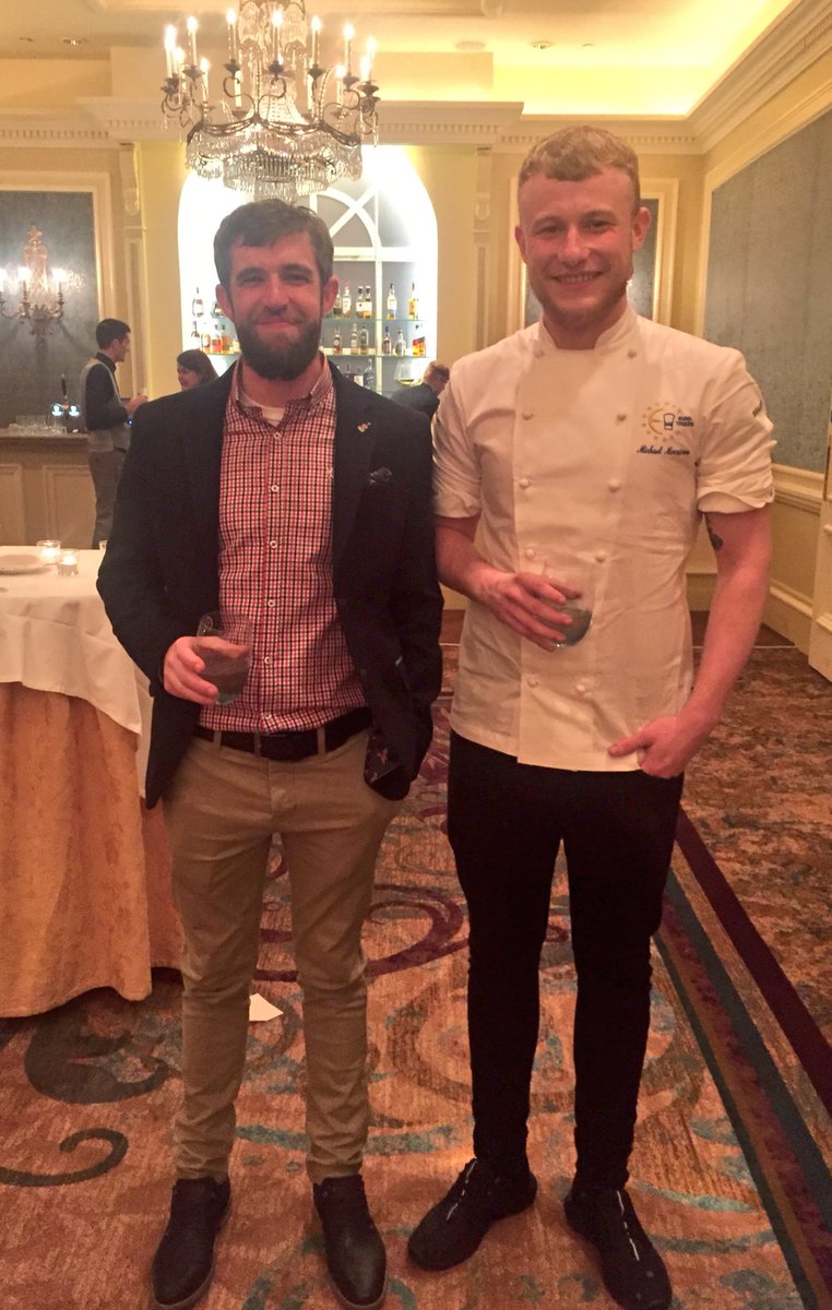Myself and my Head Chef <a href="/kavanagh481/">james kavanagh</a> thanks to him and Evan <a href="/Macreddin/">The BrookLodge</a> for all their support during @EurotoquesIrl #YC2018