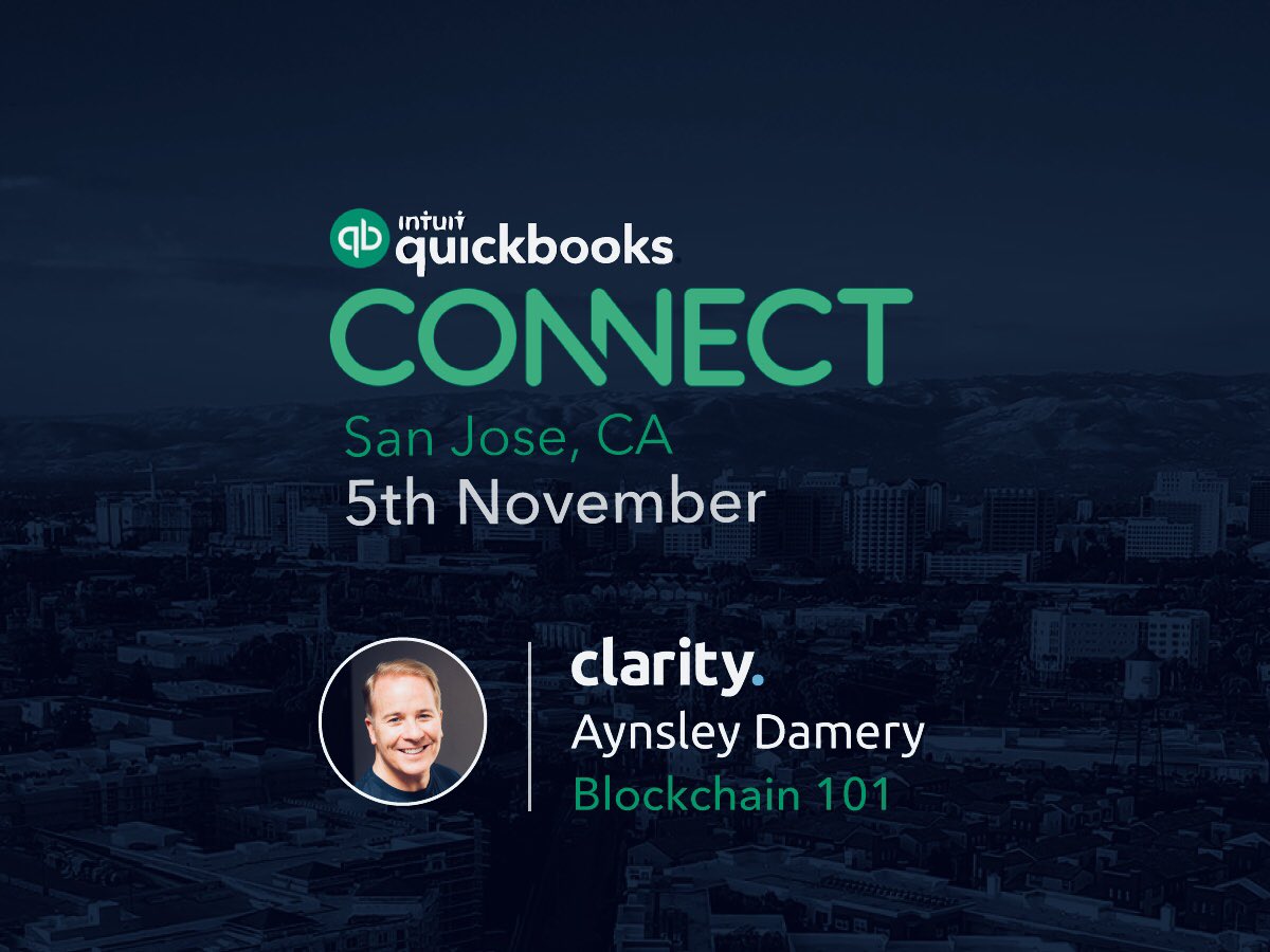 CLRTYtoken's tweet photo. 💥Remember, Remember the 5th November💥 As CEO @aynsleydamery talks to the crowds at @QuickBooks #QBConnect in San Jose on #Blockchain 101
#theCLRTYproject #QBO #crypto #blockchaintechnology #AI #expert #accountants #onlineaccounting #cloudaccouting https://t.co/pnWdyJUOYG