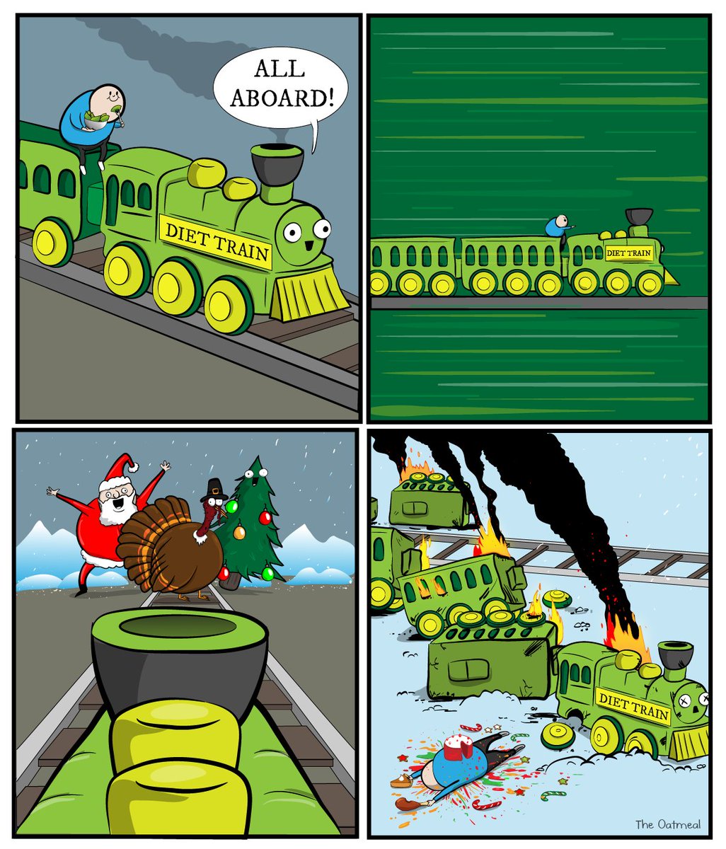 Oatmeal's tweet image. And so it begins.