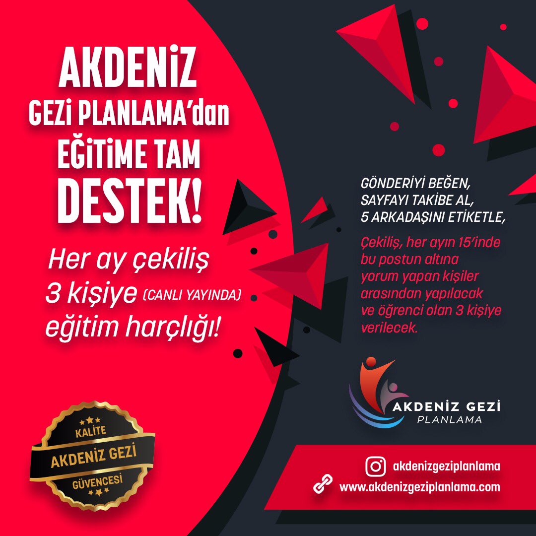 İnstagram hesabındaki posta erişip orada katılmanız gerekiyor.
instagram.com/p/BpxNIiPgsBK/
➖Öğrenci olmayan veya öğrenim süresi dolan kişilere verilmeyecektir.
Bize göstermiş olduğunuz ilgiye ve desteğe çok teşekkür ederiz.