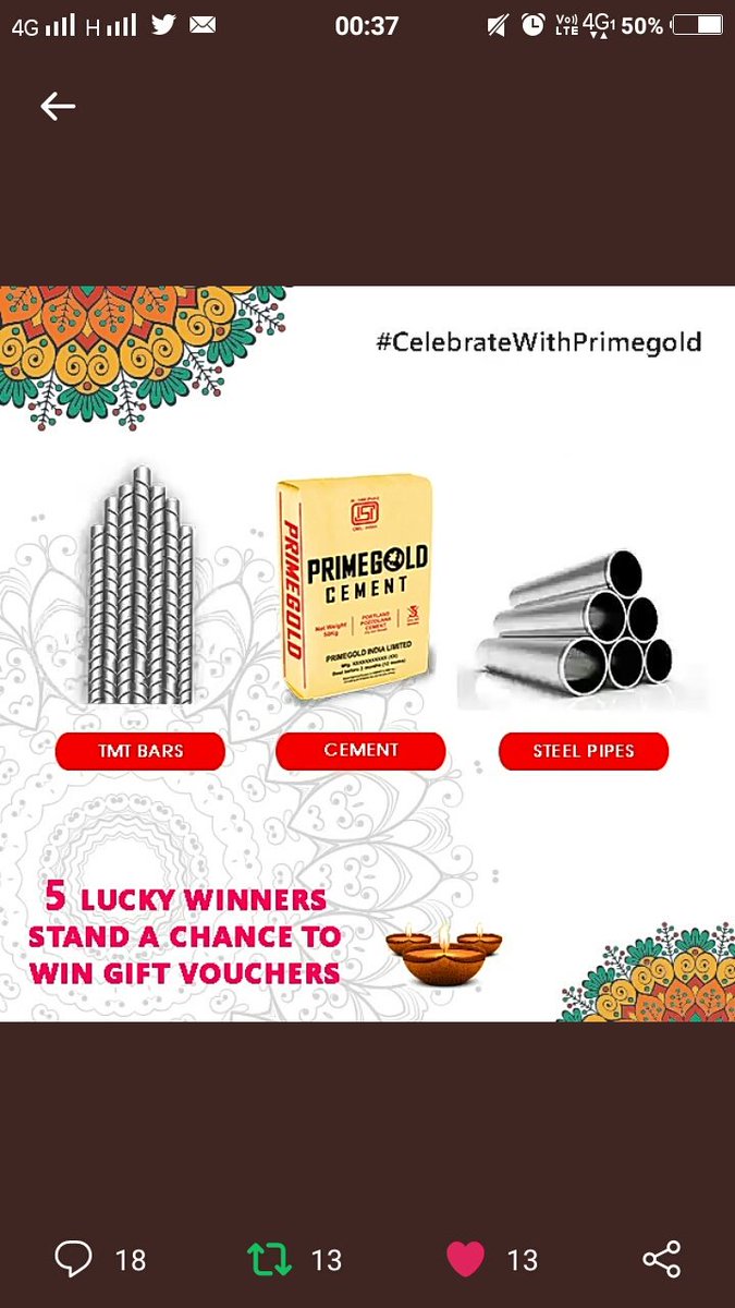 imAshwinJ's tweet photo. @Prime_GoldGroup Here is my perfect screenshot!! #CelebrateWithPrimeGold #contest
Hey friends follow @Prime_GoldGroup and participate here to #win #Diwali gift hampers from #PrimeGoldGroup
@imshrija
@1986_jaiswal
@imsomak
@shubhashis_dey
@mehtamadonna
@Jay_parmar121 https://t.co/rZHWVOze4q