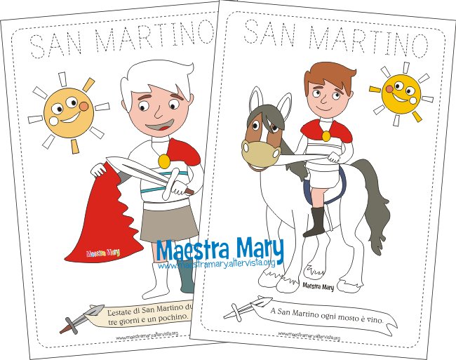 La Storia Di San Martino Per Bambini Maestra Mary on Twitter: "Schede di pregrafismo con San Martino