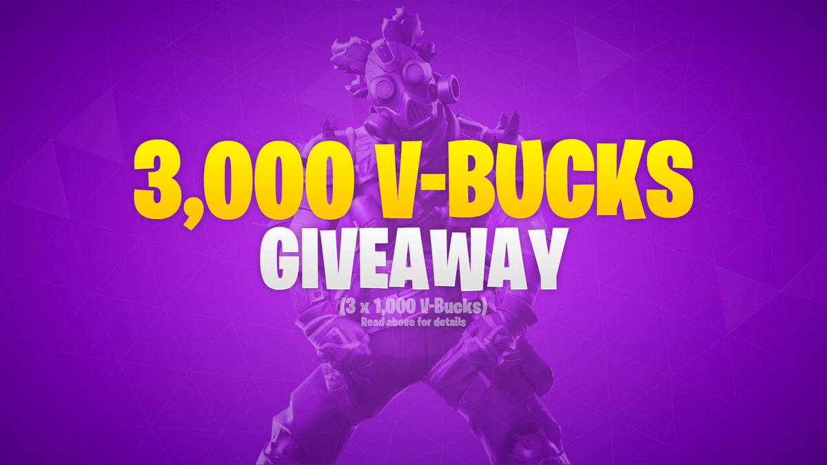 rt like this tweet 3 tag 3 friends winners will be announced monday november 5th 3 people will be randomly chosen to get 1 000 v bucks each - fortnite v bucks 3000
