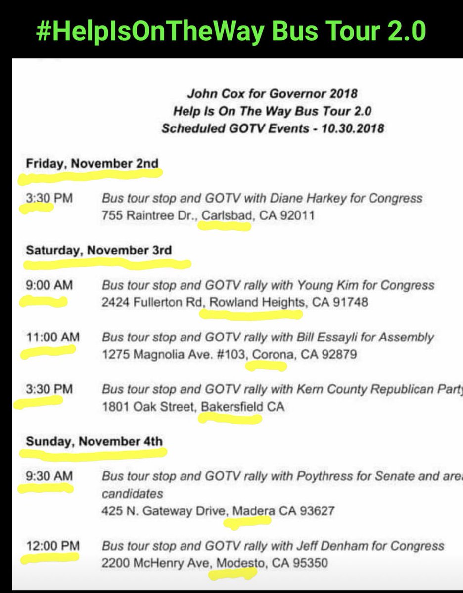 Friends4JohnCox's tweet photo. #HelpIsOnTheWay Bus tour 2.0 https://t.co/98TWEybrNS