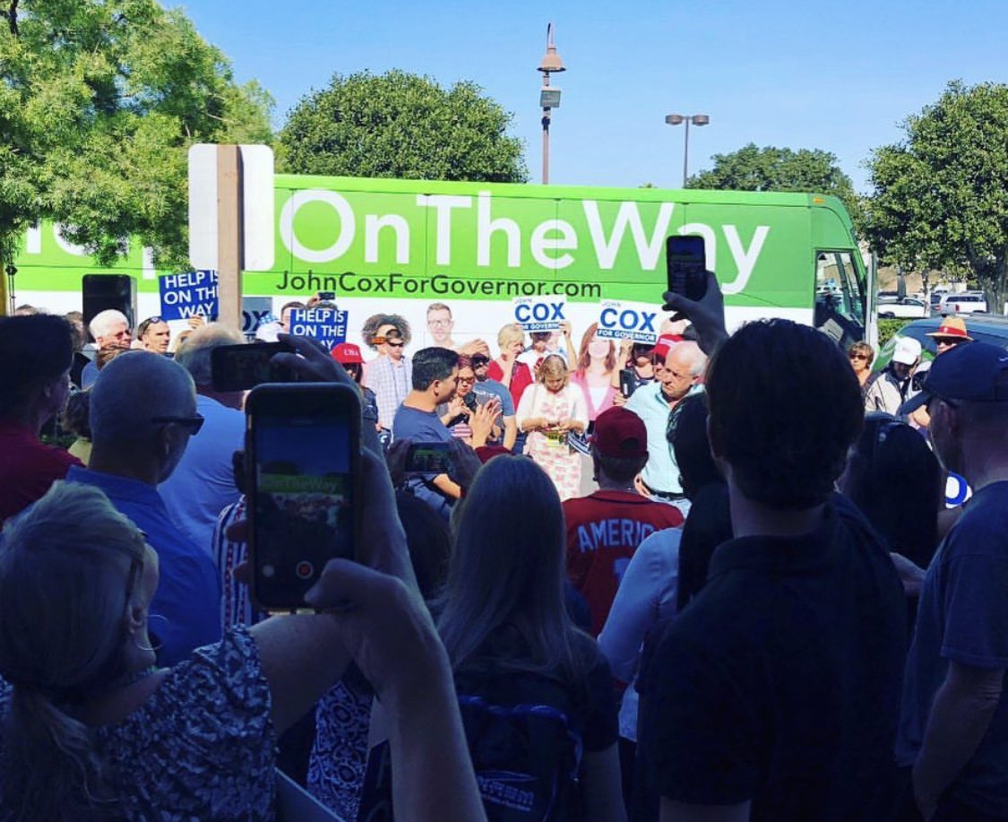 Friends4JohnCox's tweet photo. #HelpIsOnTheWay Bus tour 2.0 https://t.co/98TWEybrNS