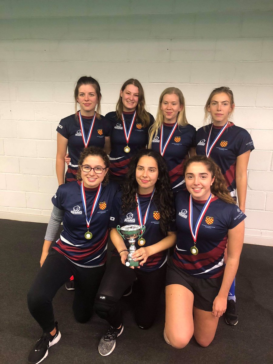 Massive congratulations to the Women’s firsts for being undefeated all day! Bringing the gold back to Winch again🏆🥇<a href="/winchestersu/">Winchester SU</a>