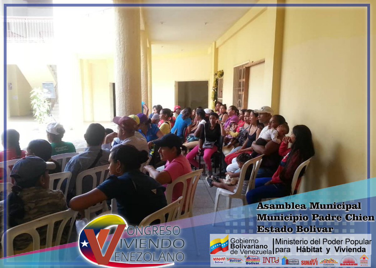 GMVV_Bolivar's tweet photo. Municipio Padre Chien del Estado Bolívar también tuvo su Asamblea Municipal del #CongresoViviendoVenezolano. Presentes los Delegados y Delegadas de los Urbanismos y AVV de la GMVV hacia el estado Comunal
@NicolasMaduro 
@IMVillarroel 
@JustoNogueraP
@Minhvi_Oficial https://t.co/ogl6hKpUuI