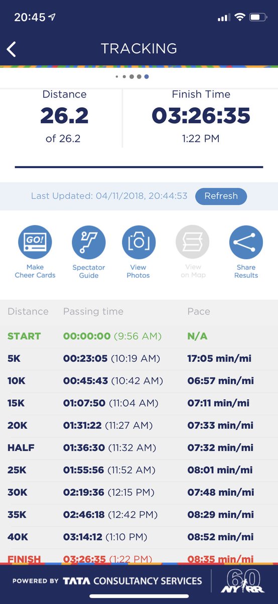 Y <a href="/jfksedano/">Jose Sedano 🏃🏻</a> no se rindió. Llegaba tocado del gluteo y luchó como un jabato para terminar la <a href="/nycmarathon/">TCS New York City Marathon</a> 
GRANDE JOSE!!!!!