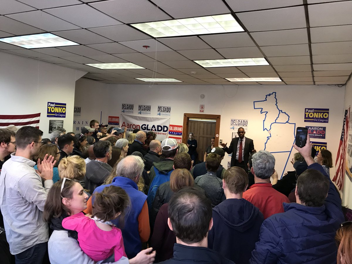 kitodelgado's tweet photo. “We gotta bring our fight to the ground;  I like our chances there- Antonio Delgado  @DelgadoforNY19 @tistryaforAD107 @AaronGladd #NY19 
#GOTVWeekend https://t.co/cxPGwnd3FM