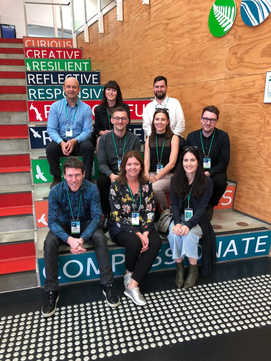 S_andT_'s tweet photo. S&amp;T’s education team were delighted to attend LENZ's inaugural Learning Spaces, Aotearoa Conference at Hobsonville Point Secondary School on Friday, and fully immerse themselves in the design and shape of New Zealand learning environments #architecture #education #NewZealand https://t.co/lDNvd0E1Q4