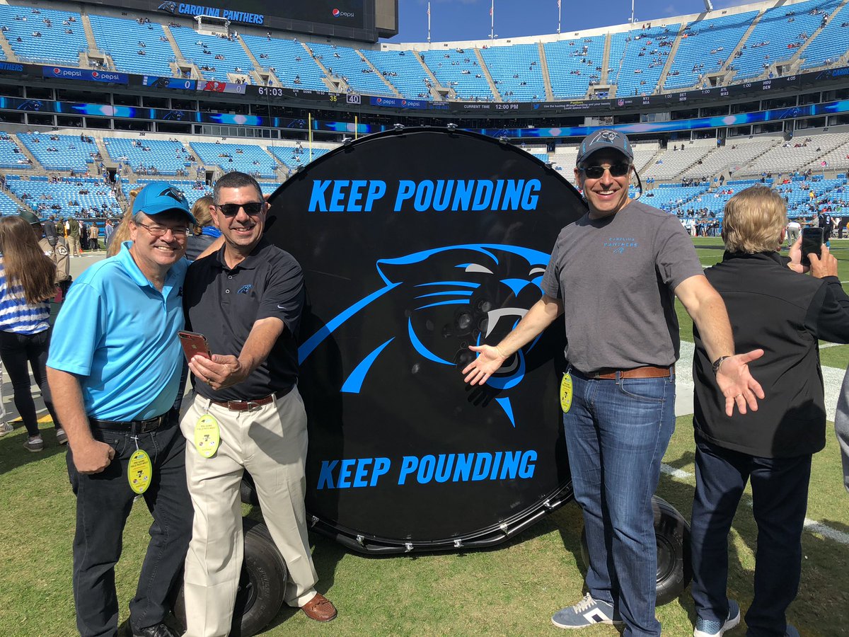 Go <a href="/Panthers/">Carolina Panthers</a> and Keep Pounding!! On the field with Lyndo and Rod pre game.  Great win @RiverboatRonHC!