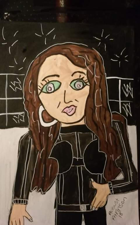 AndreaJ54911123's tweet photo. #brookeadams @RealBrookeAdams #tvpersonality #model #wrestler #art #brooketessmatcheradams #mstessmacher #brookednicoleadams #watercolorset #artistsloftwatercolorpaperpad #pentelbrushpen #speedballinks #unisigno #wwe #wwediva #wweraw #ecw #tna  #knockoutchampion @WorldChampLP https://t.co/YcM6Y2plGl