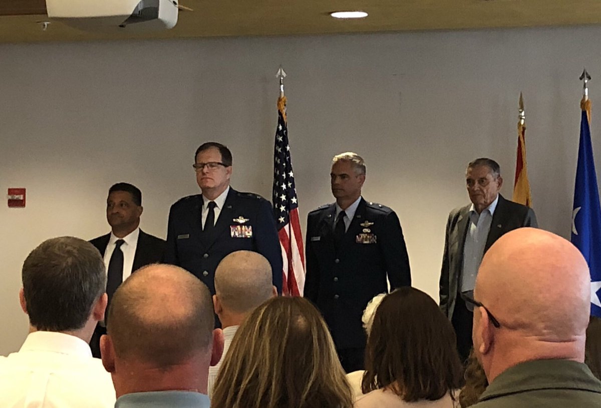 MACofTucson's tweet photo. We had the honor of attending the 162nd Wing Name Dedication Ceremony today. Gen Morris was the first Commander and set up the Squadron, then Group, then Wing. https://t.co/wNTbtguJwn