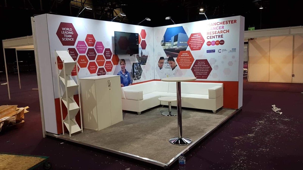 Come and visit the Manchester Cancer Research Centre Stand Stand 66 at #NCRI2018
Supplies and installed by #H2Events