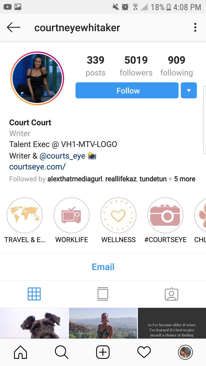 Courtney E. WhitakerIG: CourtneyewhitakerWriterManager, talent, and Series development at MTV + VH1 + LOGOFounder of Courts Eye