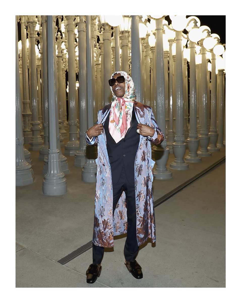 SPOTTED: ASAP Rocky In Gucci Suit + Fur Loafers at 2016 LACMA Art + Film  Gala – PAUSE Online