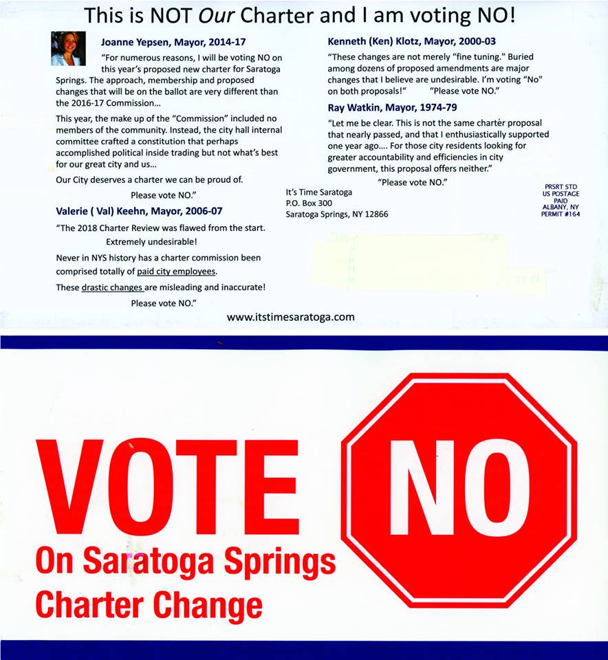 ItsTimeSaratoga (@itssaratoga) on Twitter photo All 4 #saratoga mayors all say Vote NO on Charter Nov 6 #saratoga #togacharter <a href="/SaratogaYepsen/">Joanne Dittes Yepsen</a> All 4 #saratoga mayors all say Vote NO on Charter Nov 6 #saratoga #togacharter <a href="/SaratogaYepsen/">Joanne Dittes Yepsen</a>