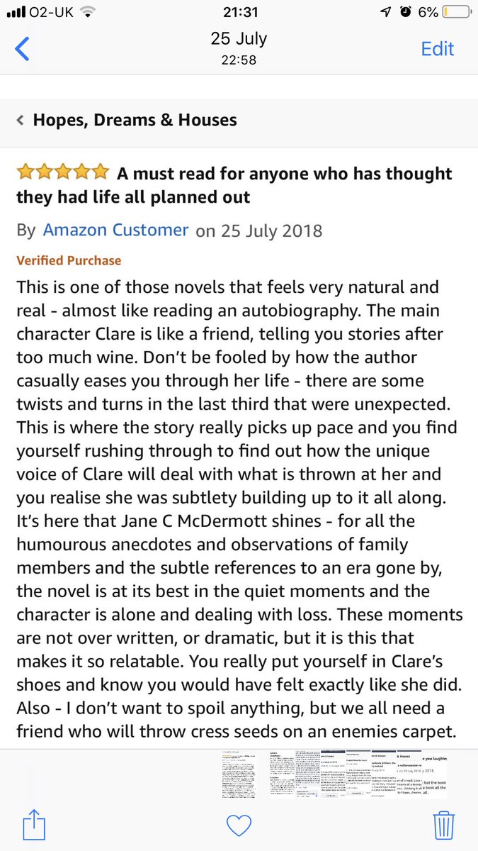 hopesdreamsand1's tweet photo. Just a few reviews 😍 thank you so much 😊 #chicklit total reviews 25 ❤️ https://t.co/bjbMO0Emza