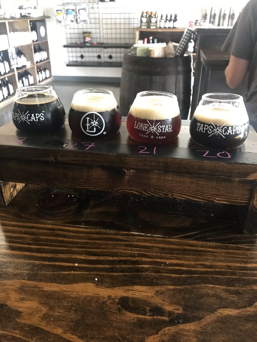 First <a href="/NTXbeerweek/">NTX Beer Week</a> flight! <a href="/prairieales/">Prairie Artisan Ales</a> double dunk! <a href="/Peticolas/">Peticolas</a> wintervention <a href="/GooseIsland/">Goose Island Beer Co.</a> Cooper Project Barrel <a href="/StrangeLandBrew/">Strange Land Brewery</a> Headless Gentleman @tapsandcaps #lonestas
