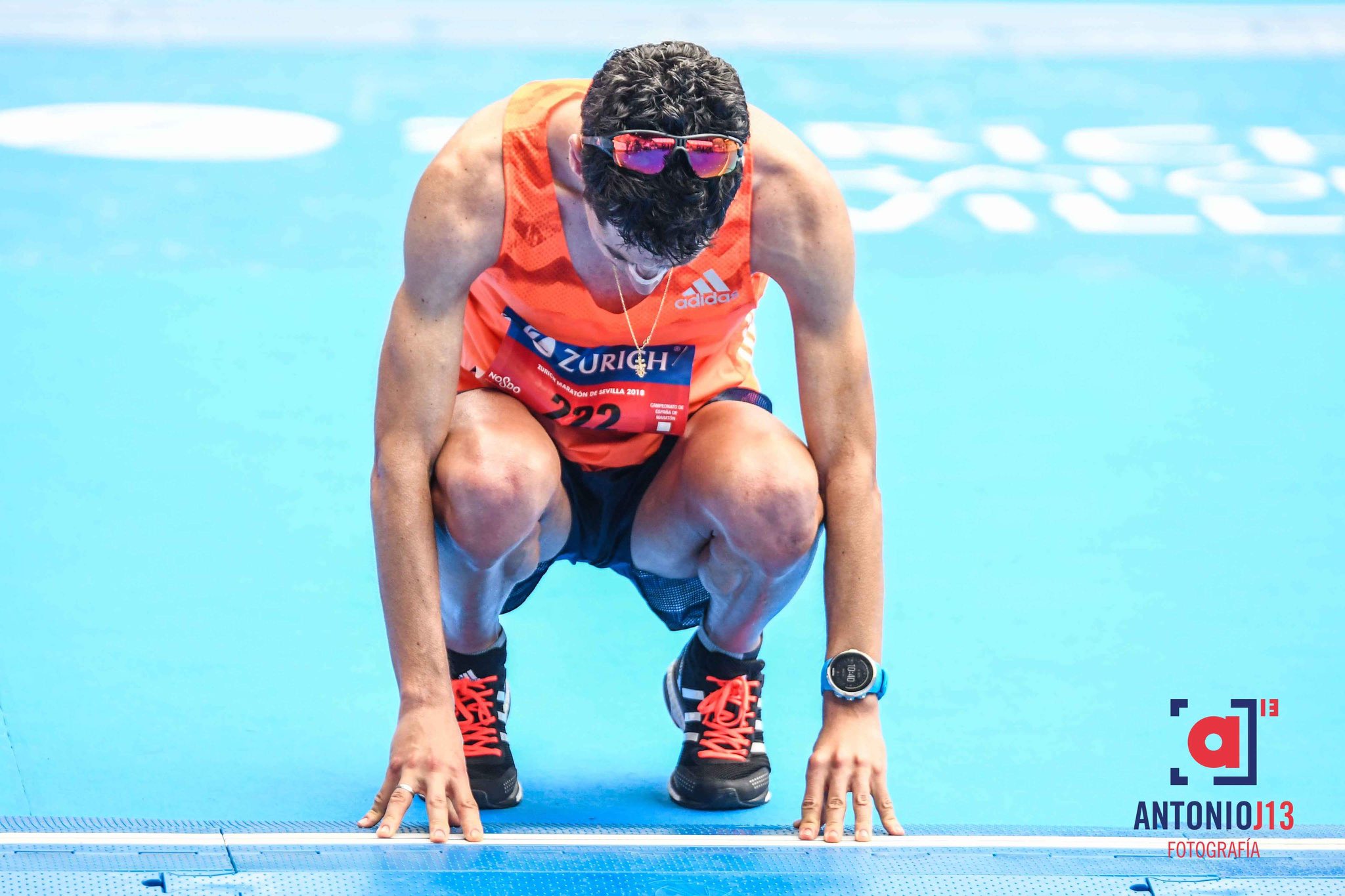 Javi Guerra, durante una competición.