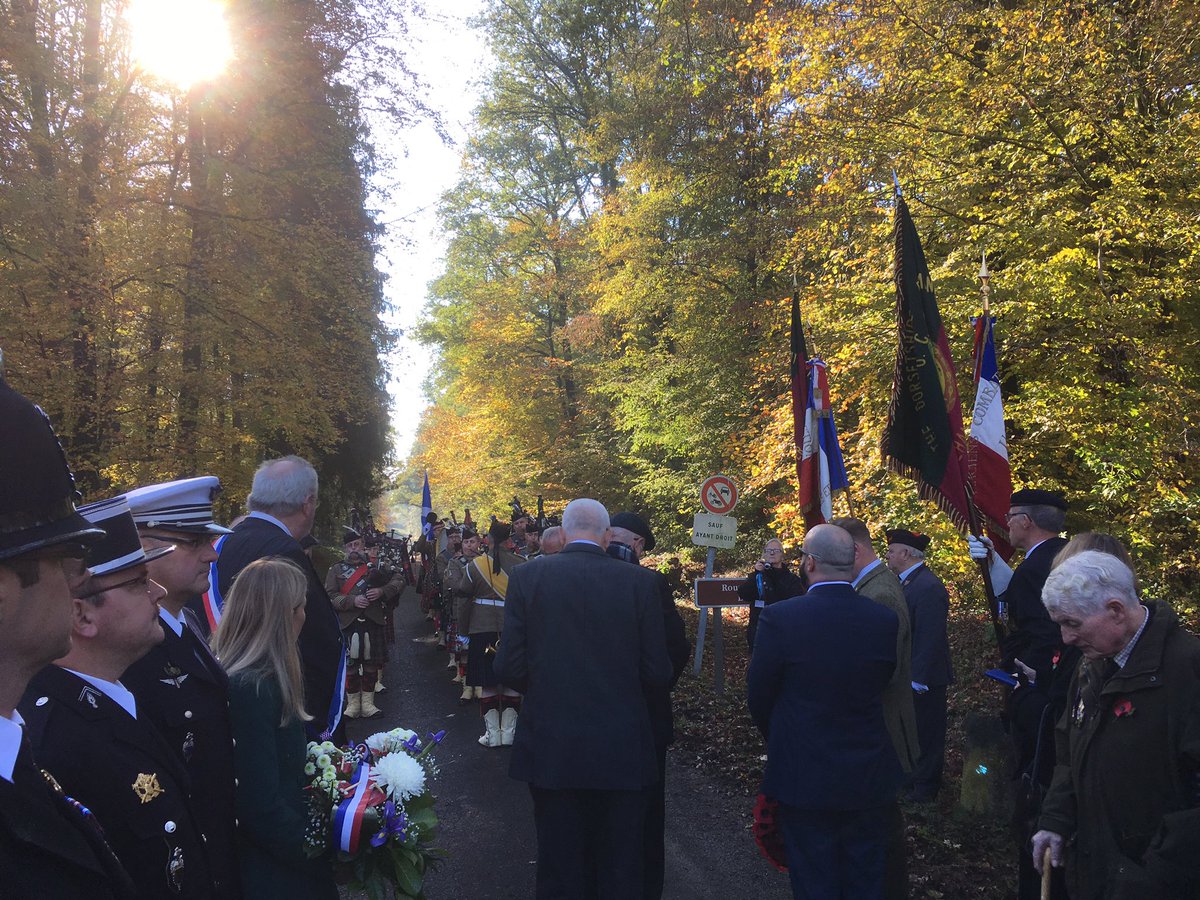 EdGreen9's tweet photo. Commemorating today in France with the people of Locquignol where my great uncle died liberating their village 100 yrs ago today https://t.co/T6QA3FLScm