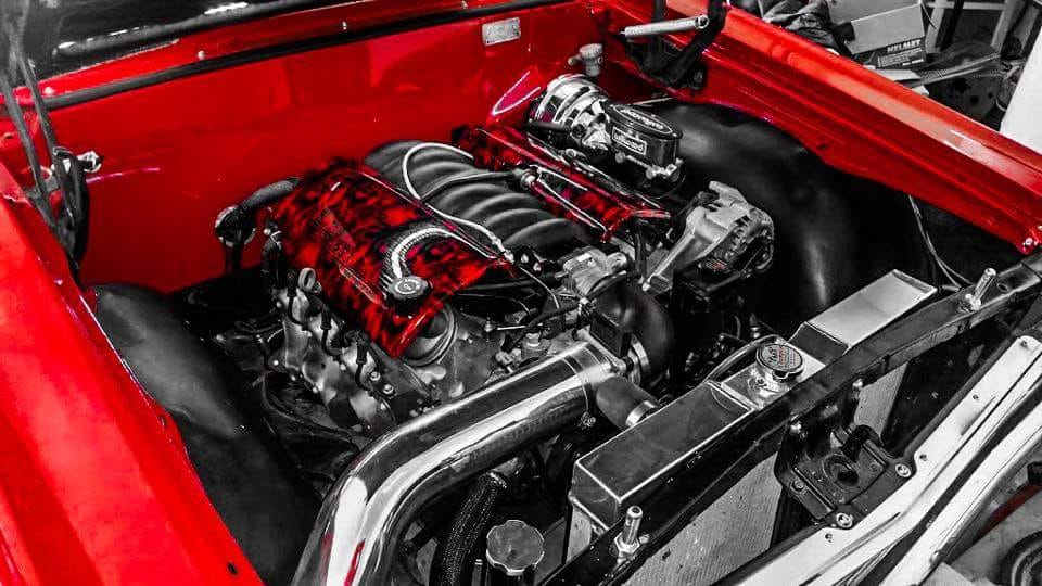 SummitRacing's tweet photo. What vehicle are you dropping your LS engine in? Michael's dropping his engine in his '64 Chevelle. #summitracingls #lsengine #lsswap https://t.co/GA8KoehdNs