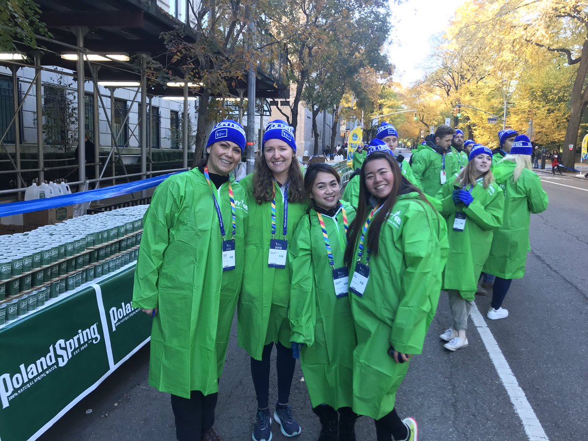 United is in the house volunteering for the hydration station at the NYC Marathon! #WeAreUnited #United2winNYC #UnitedAirlines #UnitedProud #EWR