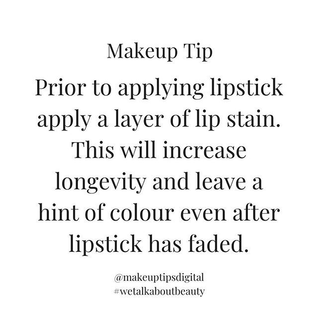makeuptipsdigit's tweet image. "Prior to applying lipstick apply a layer of lip stain. This will increase longevity and leave a hint of colour even after lipstick has faded"

If you've got a favourite share it below with the hashtag #wetalkaboutbeauty who knows, we may even share it!
… ift.tt/2RxcY7F