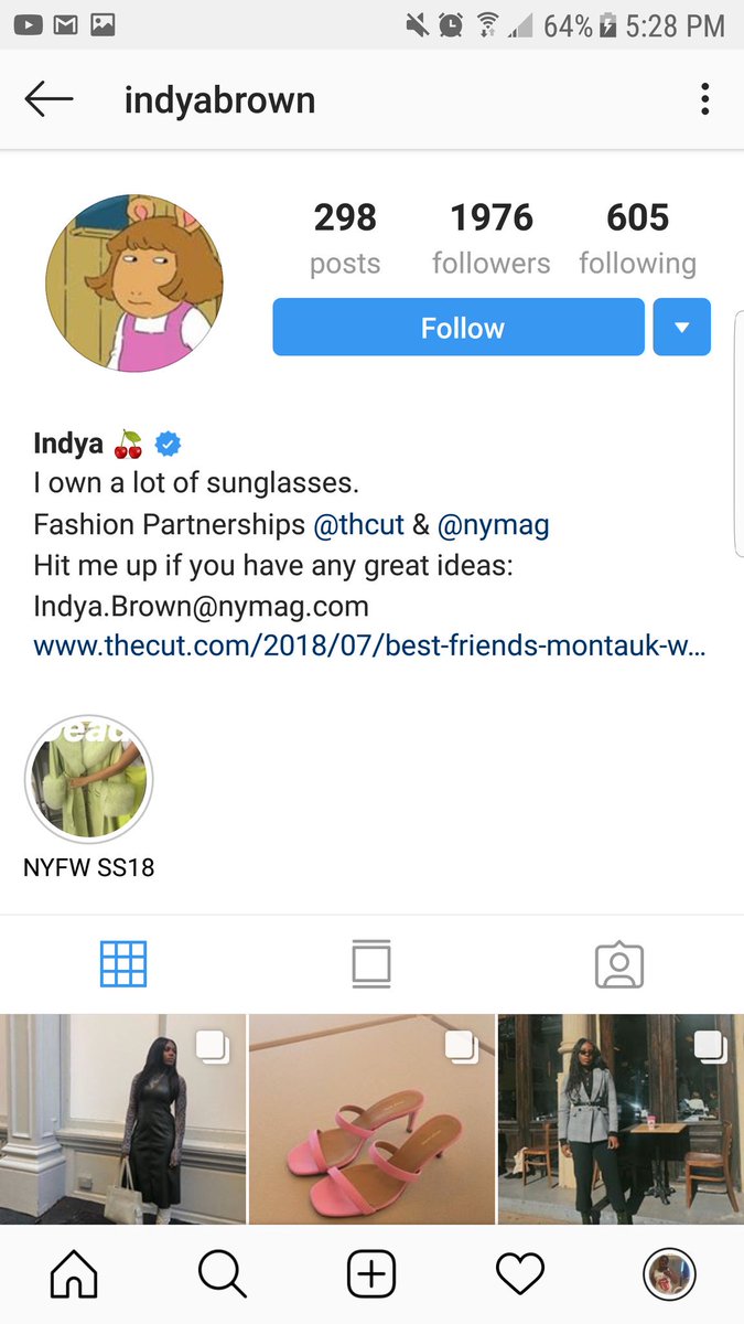 Indya BrownIG: indyabrownFashion Fashion Partnerships Editor at The Cut + NyMagWriter