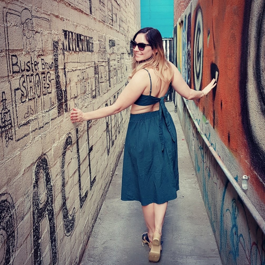 I'm in an alley being a little alley rat.